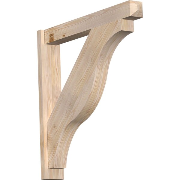 Ekena Millwork Funston Smooth Craftsman Outlooker, Douglas Fir, 5 1/2"W x 36"D x 36"H OUT06X36X36FST04SDF - main